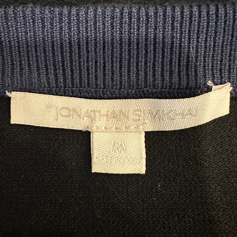 JONATHAN SIMKHAI Light and Dark Blue Apres-Ski Sweater - Size M - Picture 9 of 15